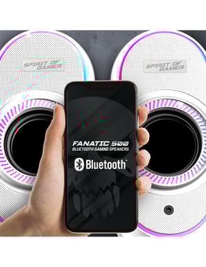 Spirit of Gamer Altavoz 2.0 FANATIC 500 RGB White