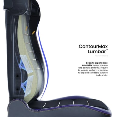 Sedia gaming XL Vertagear PL4800 HyGenNX Midnight Purple – Ergonomia ContourMax™, ventilazione VertaAir™, tessuto antiodore, braccioli 4D
