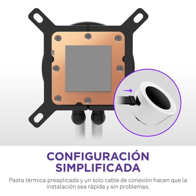 NZXT Kraken Plus 360 RGB Procesador Sistema de refrigeración líquida todo en uno Blanco 1 pieza(s)