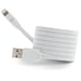 WE Silicona Plana USB a Lightning Cable 1m Compatible con iPhone Se 2020 11 Pro Max XR X XS Max 8 Plus 7 Plus 6S Plus 6 5S 5 iPad - Blanco