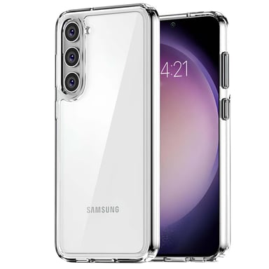 Custodia Crystal per Samsung Galaxy S23 Plus con retro rigido e bordi rialzati