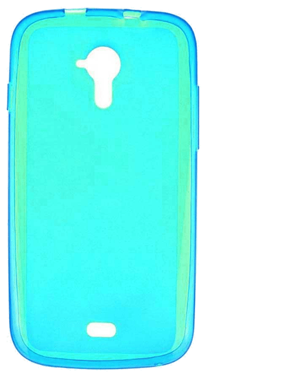 Coque silicone unie compatible Givré Bleu ciel Wiko Cink Five