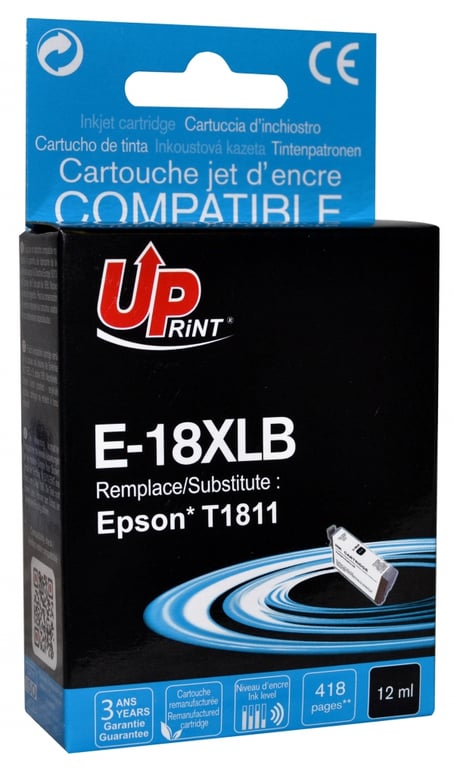 Cartouche encre UPrint compatible EPSON T18XL jaune Neuf - vue 2