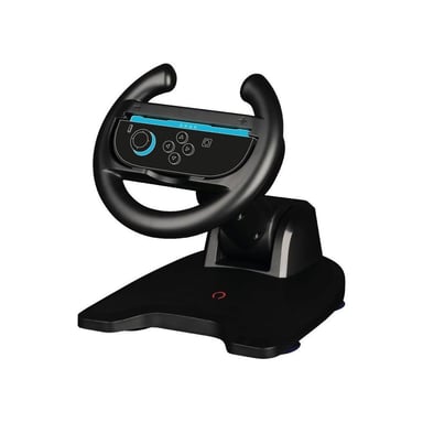 Volant Konix Racing Wheel pour Joy-Con Compatible Nintendo Switch 1 & 2 Compact Pliable Noir