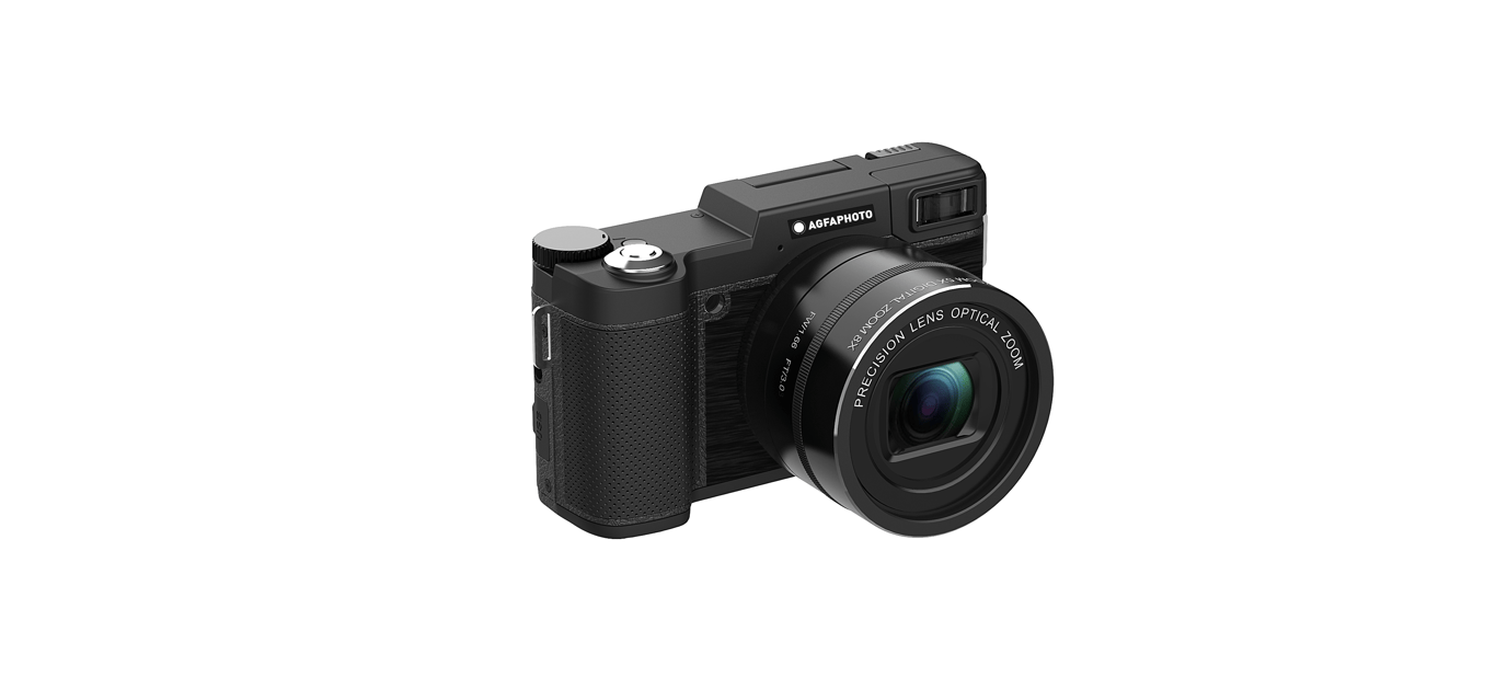 AGFA PHOTO - Kit Vlogging Tout-en-Un : Caméra VLG-4K Optical, Trépied Powerbank, Télécommande, Microphone, et Carte Micro-SD 32Go Inclus - Immortalisez vos Moments en 4K avec Style !