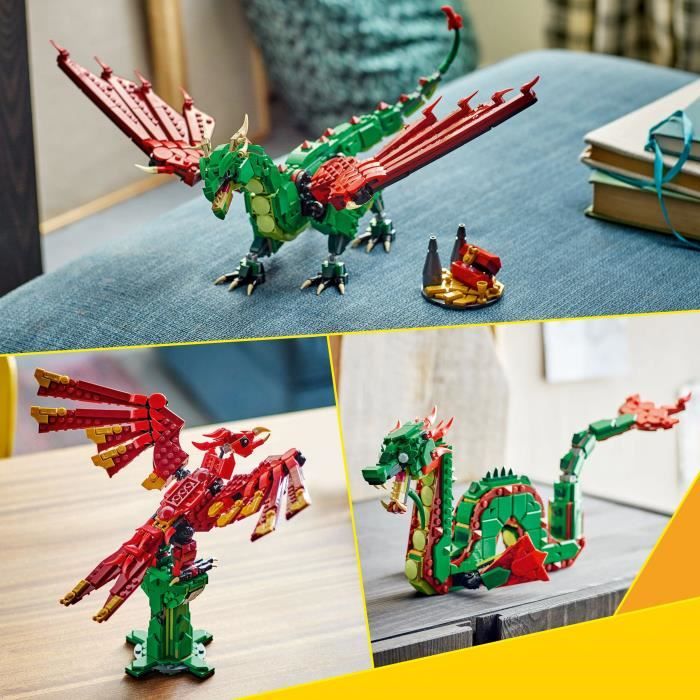 Lego Creator 3 en 1 Le Dragon Médiéval 31161 Lego La Boite - vue 4