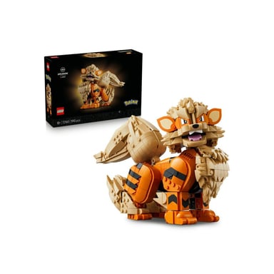 LEGO Pokémon Arcanine 72160 Set de construction collectionneur 1 190 pièces modèle adulte pose articulée Noir et orange - Neuf