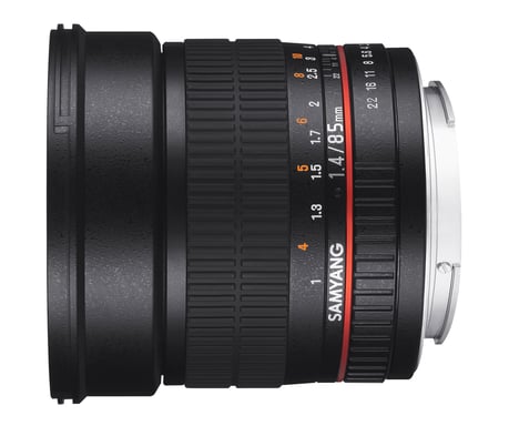 Samyang AF 85mm f/1.4 MILC Noir - vue 2