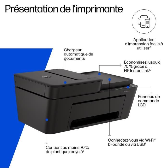 Imprimante tout en un HP DeskJet 4310 jet dencre couleur dInstant ink inclus avec HP+ - vue 8