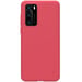Nillkin Funda para Huawei P40 Serie Super Frosted Shield Compatible con Carga Qi Rojo