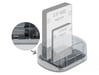 Docking station DeLOCK USB Type-C per 2 x HDD / SSD SATA, trasparente