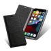 Diarycase 2.0 Coque clapet en cuir véritable avec support aimanté pour Apple iPhone 13 Pro Max, Minuit Noir