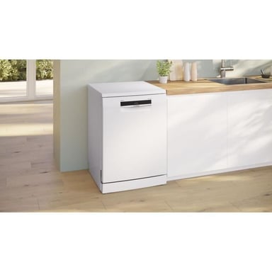 Lave-vaisselle pose libre BOSCH SSMS6ZCW12F SER6 - 14 couverts - Induction - L60cm - 38 dB - tiroir