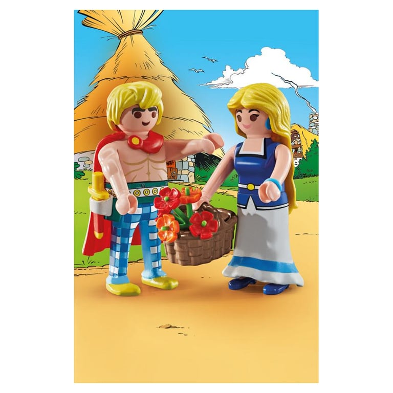 Figurine PLAYMOBIL de Falbala et Tragicomix - Aventures d'Astérix - Neuf