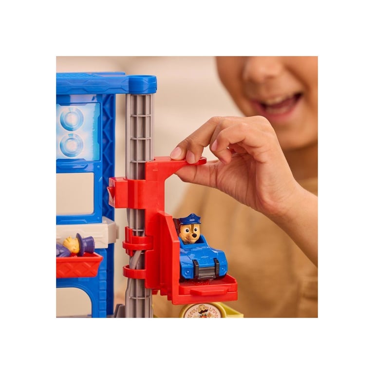 Coffret QG interactif Spin Master PAW Patrol Pup Squad Search & Rescue - Ascenseur rotatif, Rampe et 2 Figurines - Multicolore - Neuf