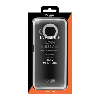 Funda invisible fina para Xiaomi Mi 10T Lite 1,2 mm, transparente