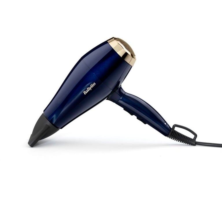 Asciugacapelli Babyliss Nero Onyx 2000w - Portata De Aria De 95 Km/h - 3 Impostazioni De Calore / 2 Velocità