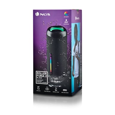 NGS ROLLER FURIA 2 Altavoz portátil estéreo Negro 15 W