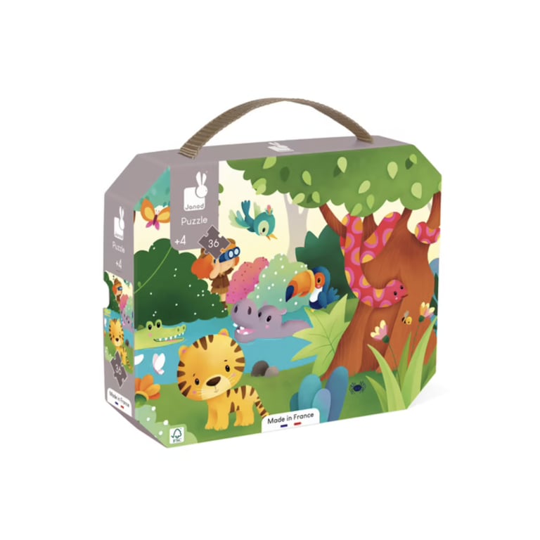 Puzzle Janod Les Animaux Sauvages avec Poster 36 pièces - vue 2