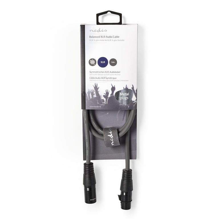Nedis Câble XLR Symétrique /F 1m - vue 2