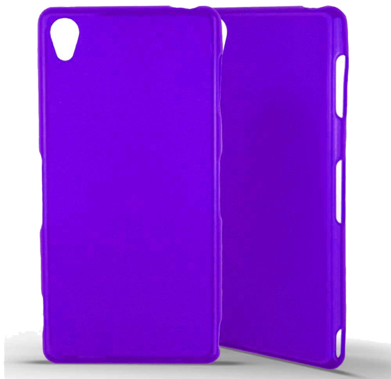 Coque silicone unie compatible Givré Violet Sony Xperia Z3