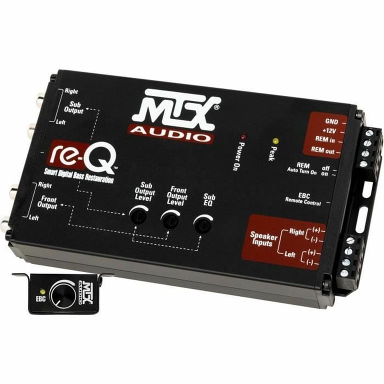 Processeur MTX AUDIO Entrées haut niveau vers sorties RCA - vue 4