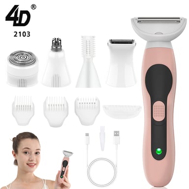 Set rasoio elettrico e rifinitore 5 in 1