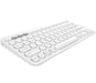 Logitech K380 Multi-Device clavier Bluetooth AZERTY Français Blanc