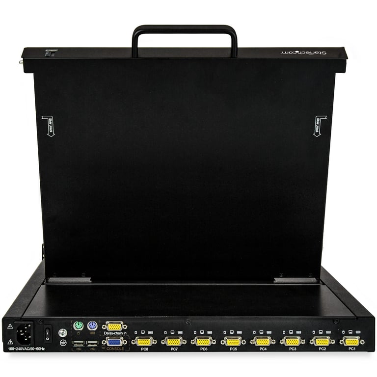 StarTech.com Console KVM 1U VGA à 8 ports à montage en rack pour racks de serveur 17 pouces RKCONS1708K Console KVM avec commutateur KVM 8 ports USB 17 rack montable 1280 x 1024... - vue 4