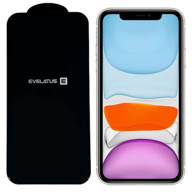 Evelatus Corning Gorilla Ultra 10x Super Tough 3D Glass para Apple iPhone 11 / XR Negro