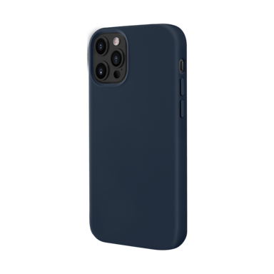 Coque en Gel de Silicone Doux pour iPhone 12/12 Pro, Bleu Oxford