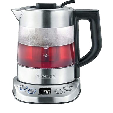 Bollitore Severin WK 3473 1 litro Nero e Argento