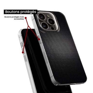 Funda de silicona - Compatible con Samsung Galaxy A35 5G - diseño dark metal