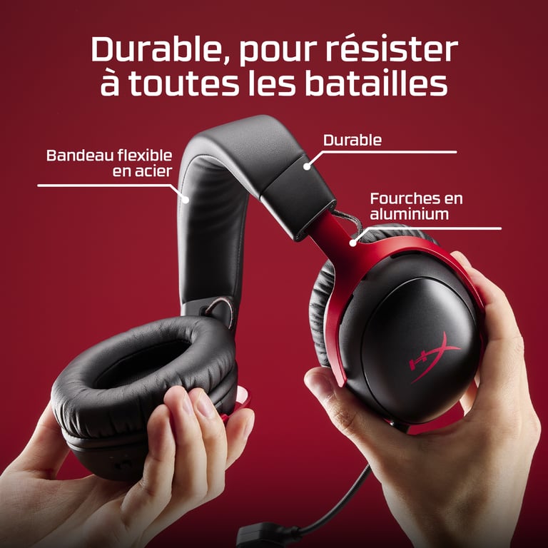 HyperX Cloud III S Sans fil – Casque gamer (noir) - Neuf