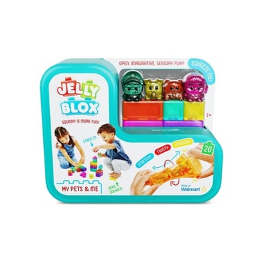 Goliath My Pets and Me - Jeu de construction - JELLY BLOX - 20 blocs - 2 personnages - 2 animaux - Dès 2 ans
