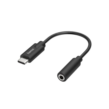 Hama 00200318 cavo per telefono cellulare nero USB C 3,5 mm