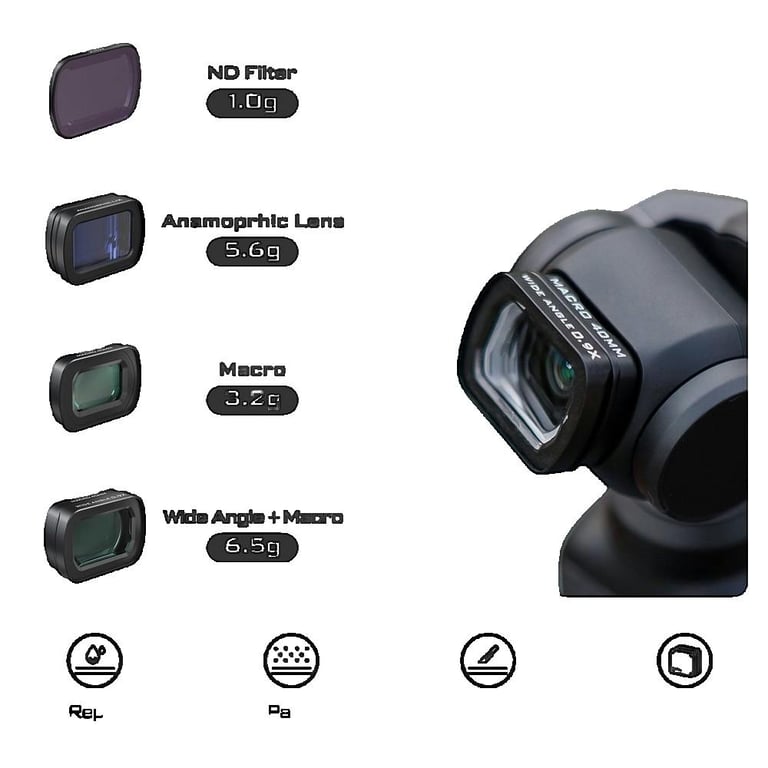 Pack accessoires photo optique Freewell Filtre Ensemble filtre et objectif pour DJI Osmo Pocket 3 - vue 2