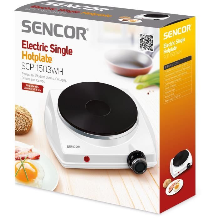 Plaque de cuisson électrique SENCOR SCP 1503WH EUE4 1 foyer - vue 5
