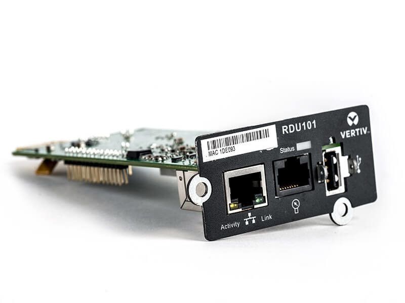 EMERSON Liebert Intellislot Communications Card Carte de supervision distante 10100 Ethernet x 1 - vue 2