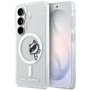 Funda Karl Lagerfeld Peekaboo Choupette MagSafe para S26, transparente
