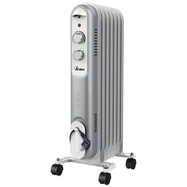Ardes AR4R07S aparato de calefacción Calefacción eléctrica de aceite Interior Negro, Gris, Blanco 1500 W