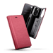 Diarycase 2.0 Custodia a conchiglia in vera pelle con supporto magnetico per Apple iPhone 14 Pro, rosso bordeaux