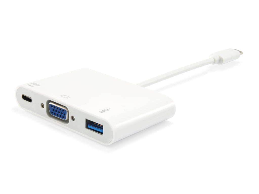 Equip Adaptateur USB C vers VGA HD15 USB A USB PD Neuf