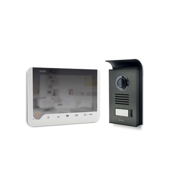 Videotelefono a 2 fili da 7'' con memoria di passaggio ed effetto specchio - Bianco - Extel