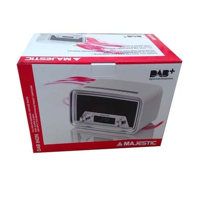 New Majestic DAB-842N Reloj Digital Negro, Blanco