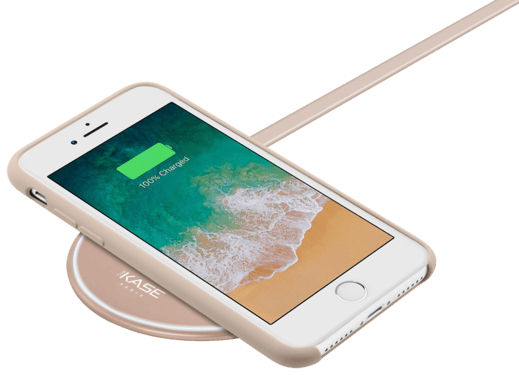 Base di ricarica wireless Qi universale veloce (7,5/10W), oro rosa