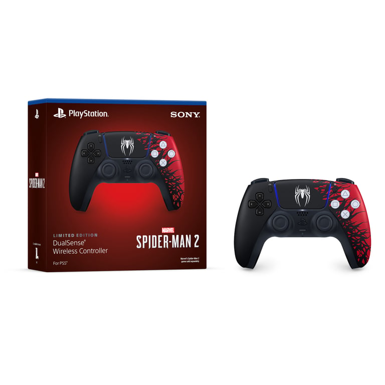 Manette Dualsense Marvel's Spider-Man 2 Limited Edition Noir, Rouge  Bluetooth Analogique/Numérique PlayStation 5 - Sony