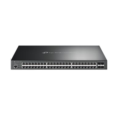 TP-Link Omada SG3452XP switch Gestionado L2+ Gigabit Ethernet (10/100/1000) Energía sobre Ethernet (PoE) 1U Negro