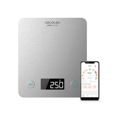 Cecotec Cook Control 10000 Connected Acier inoxydable Comptoir Rectangle Balance de ménage électronique