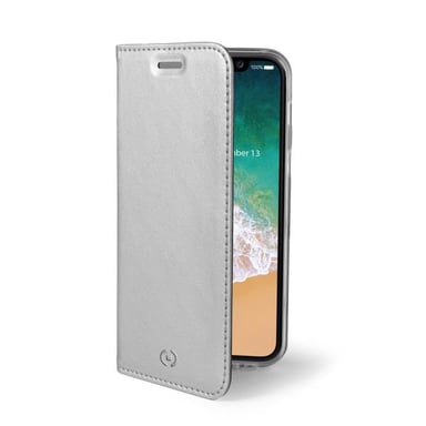 Celly Air funda para teléfono móvil 14,7 cm (5.8'') Folio Plata